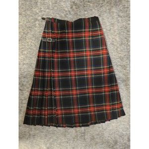 Joseph Horne Co Pittsburgh Scotland Wool Kilt Plaid Skirt Size 10 VTG vintage